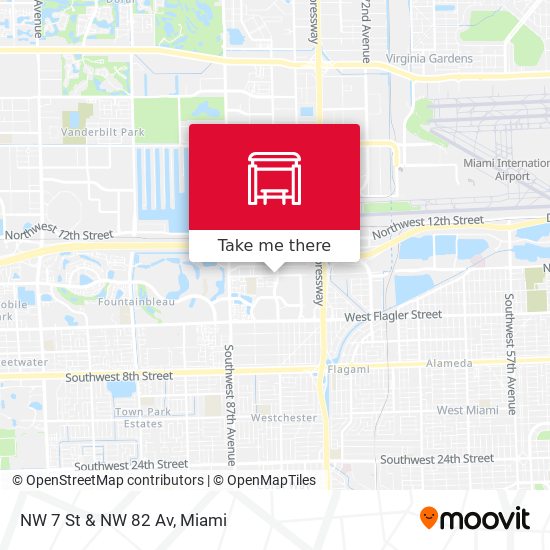 Mapa de NW 7 St & NW 82 Av