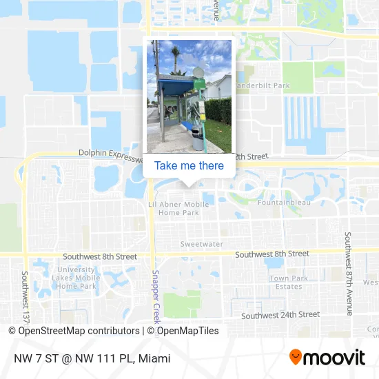 Mapa de NW 7 ST @ NW 111 PL