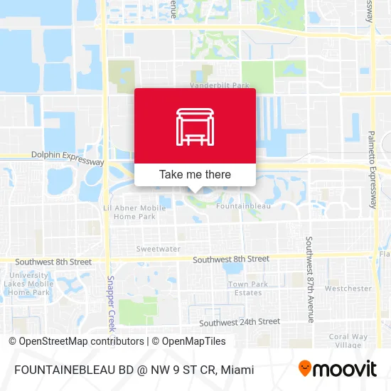 Mapa de FOUNTAINEBLEAU BD @ NW 9 ST CR