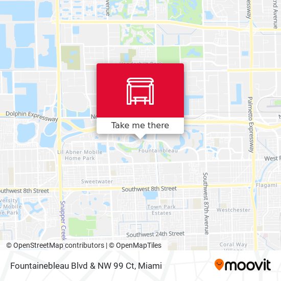 Fountainebleau Blvd & NW 99 Ct map