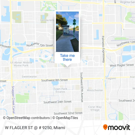 Mapa de W FLAGLER ST @ # 9250