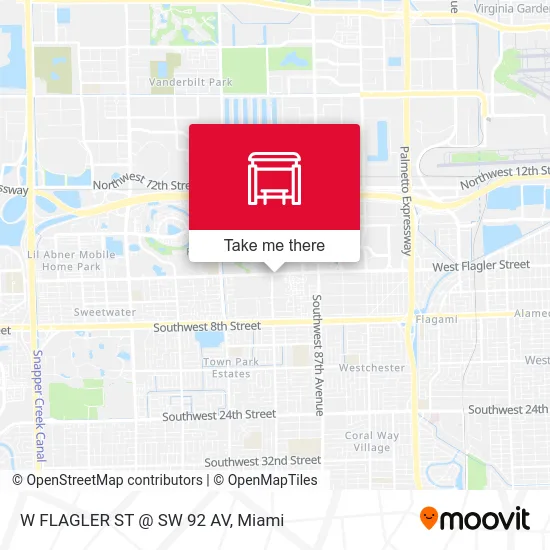 Mapa de W FLAGLER ST @ SW 92 AV