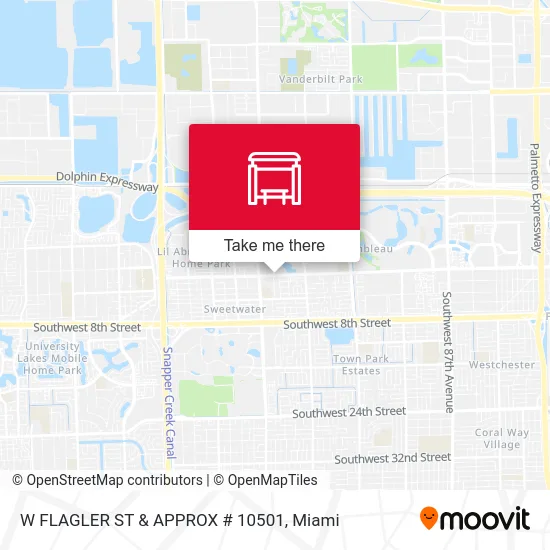 Mapa de W FLAGLER ST & APPROX # 10501