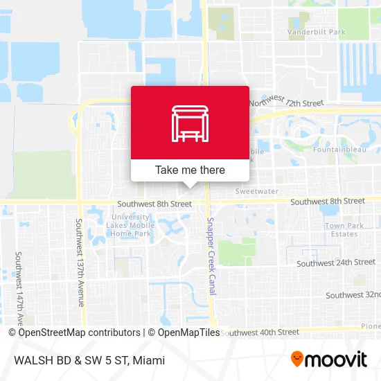 Mapa de WALSH BD & SW 5 ST