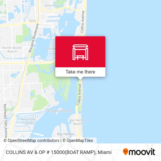 COLLINS AV & OP # 15000(BOAT RAMP) map