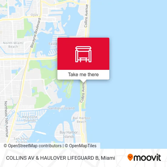 COLLINS AV & HAULOVER LIFEGUARD B map