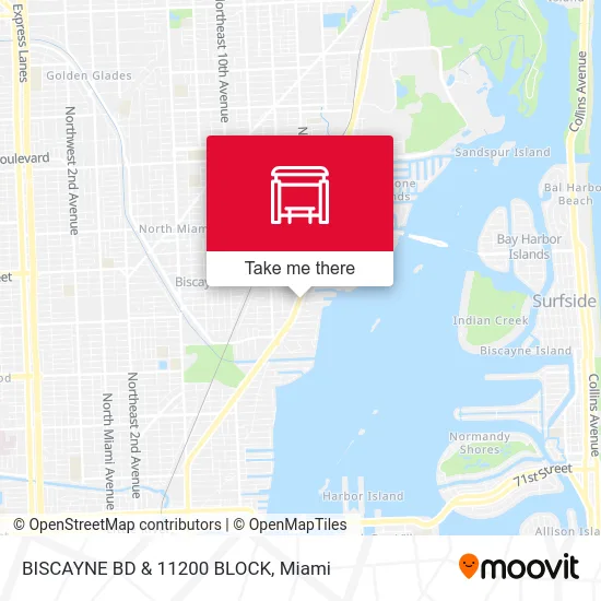 BISCAYNE BD & 11200 BLOCK map