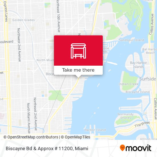 Biscayne Bd & Approx # 11200 map