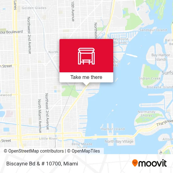 Biscayne Bd & # 10700 map