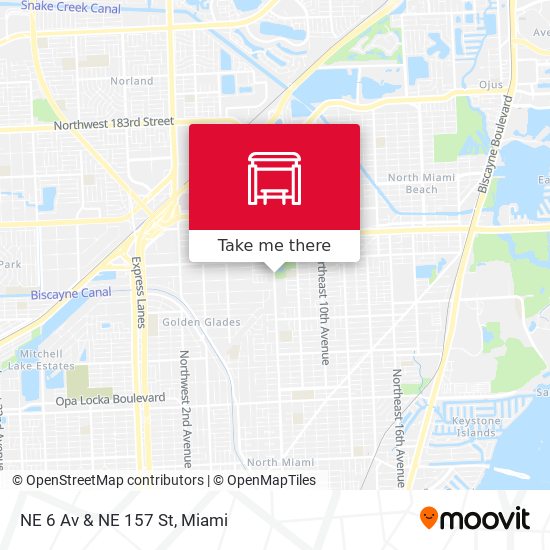 NE 6 Av & NE 157 St map