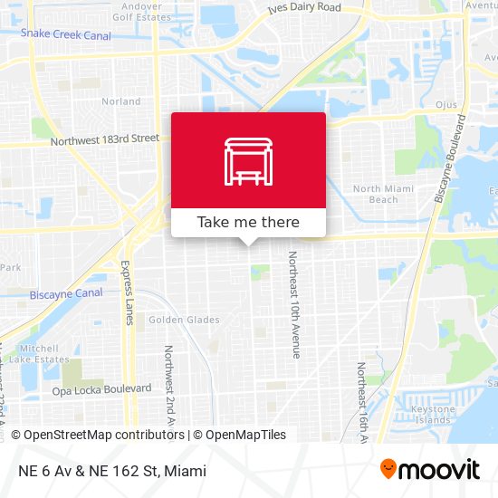 NE 6 Av & NE 162 St map