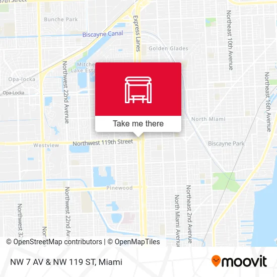 NW 7 AV & NW 119 ST map