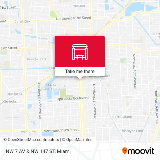 NW 7 Av & NW 147 St map
