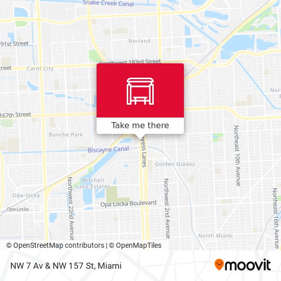 NW 7 Av & NW 157 St map