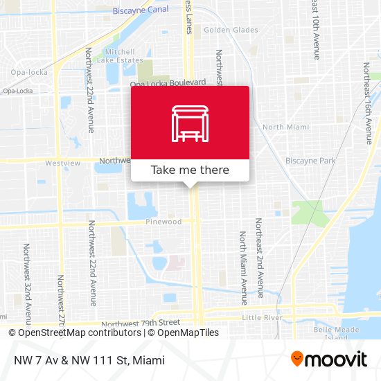 NW 7 Av & NW 111 St map