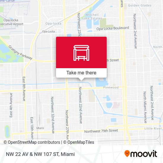 Mapa de NW 22 AV & NW 107 ST