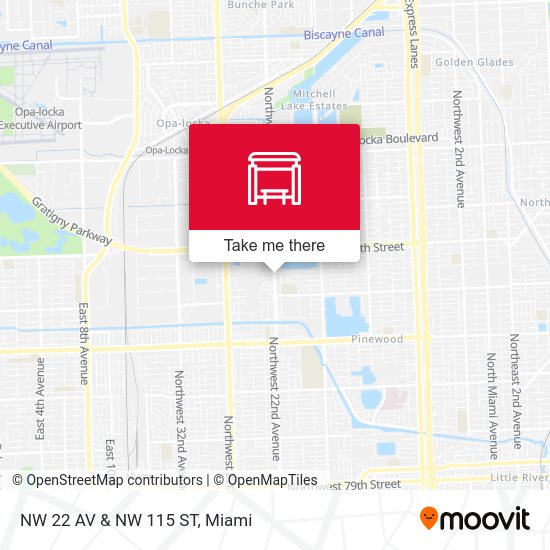 Mapa de NW 22 AV & NW 115 ST