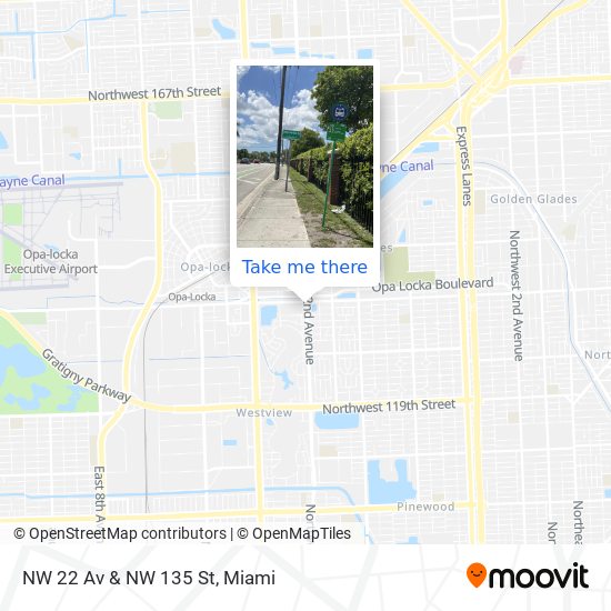 Mapa de NW 22 Av & NW 135 St