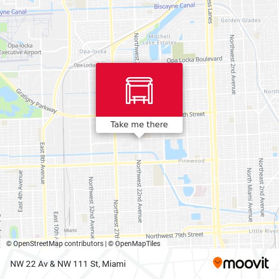 NW 22 Av & NW 111 St map