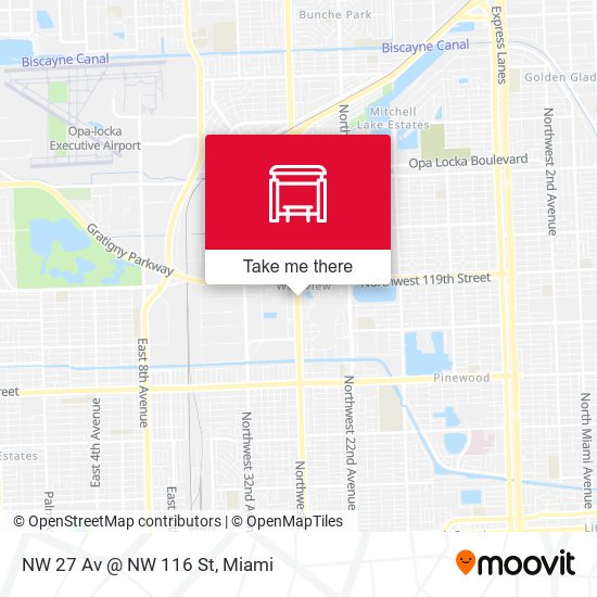 Mapa de NW 27 Av @ NW 116 St