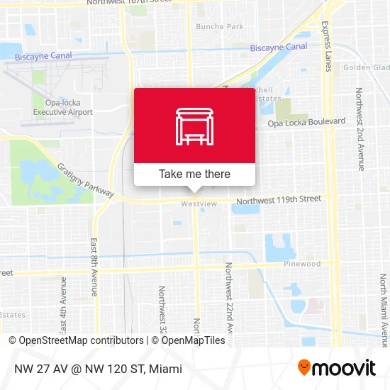 NW 27 AV @ NW 120 ST map