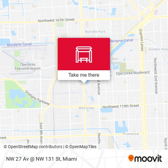 Mapa de NW 27 Av @ NW 131 St
