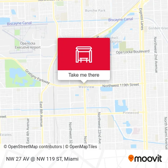 NW 27 AV @ NW 119 ST map