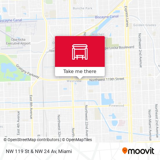 NW 119 St & NW 24 Av map