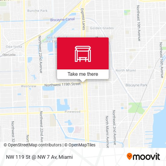 Mapa de NW 119 St @ NW 7 Av