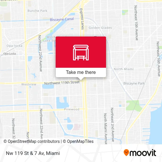 Nw 119 St & 7 Av map
