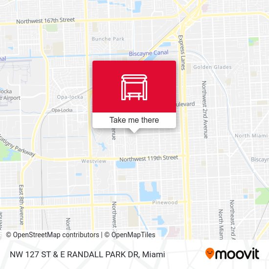 NW 127 ST & E RANDALL PARK DR map