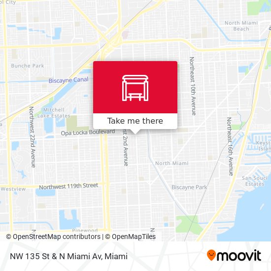 NW 135 St & N Miami Av map