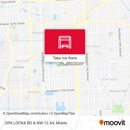 Mapa de Opa Locka Bd & NW 12 Av