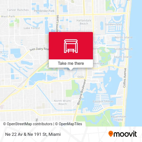 Ne 22 Av & Ne 191 St map