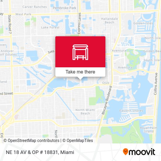 Mapa de NE 18 AV & OP # 18831