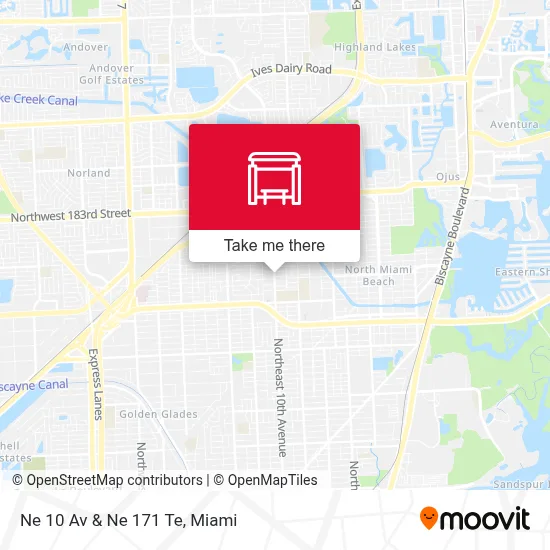 Ne 10 Av & Ne 171 Te map