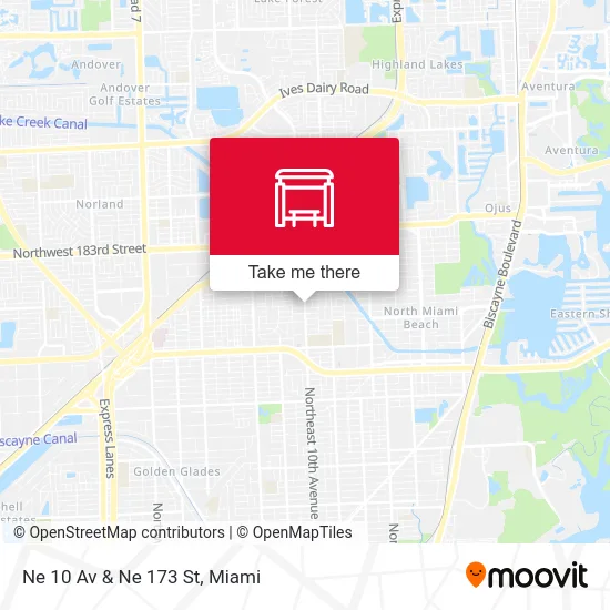 Ne 10 Av & Ne 173 St map