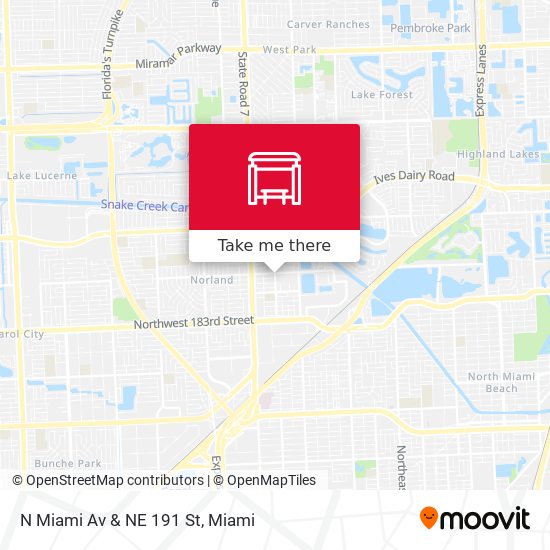 Mapa de N Miami Av & NE 191 St