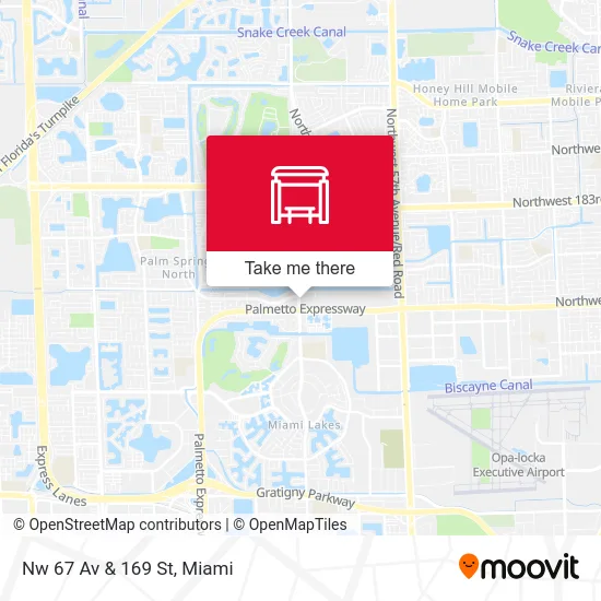 Nw 67 Av & 169 St map