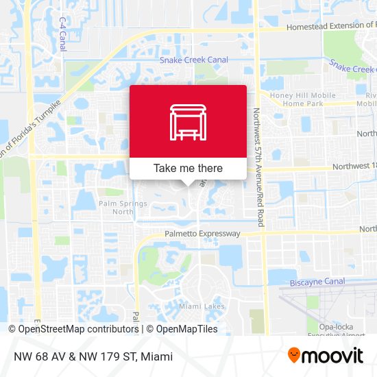 NW 68 Av & NW 179 St map