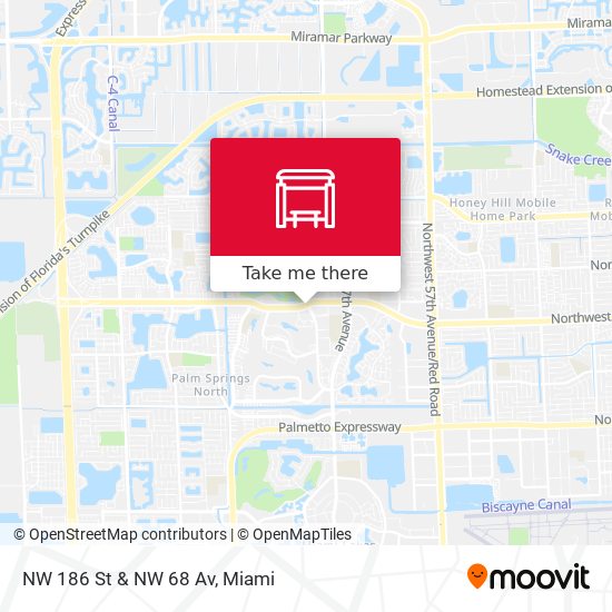 Mapa de NW 186 St & NW 68 Av