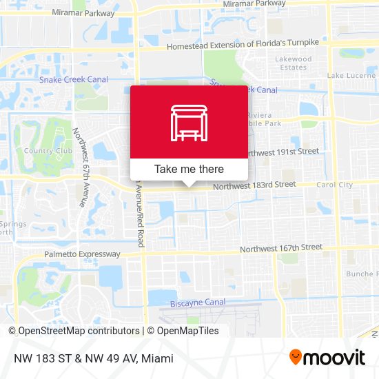 Mapa de NW 183 ST & NW 49 AV