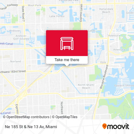 Ne 185 St & Ne 13 Av map