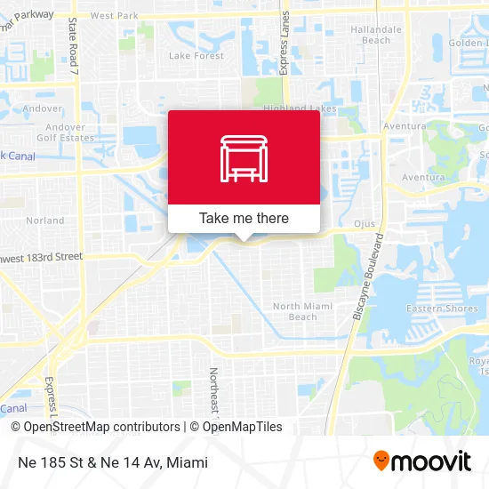 Ne 185 St & Ne 14 Av map