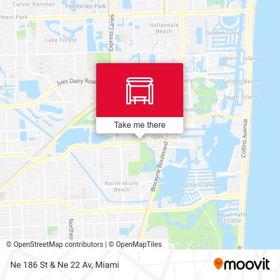 Ne 186 St & Ne 22 Av map