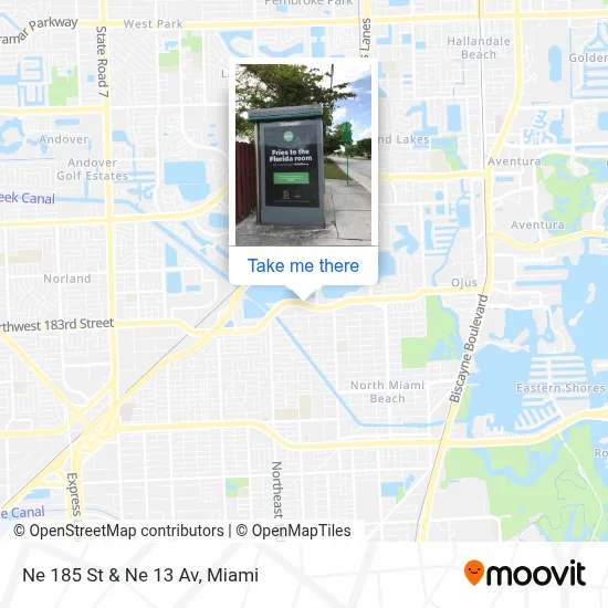 Ne 185 St & Ne 13 Av map