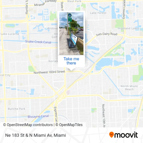 Ne 183 St & N Miami Av map