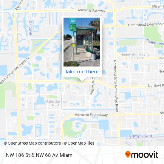 Mapa de NW 186 St & NW 68 Av