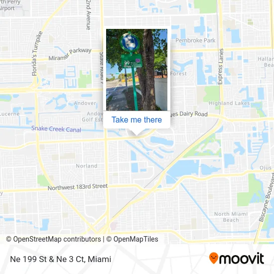 Ne 199 St & Ne 3 Ct map