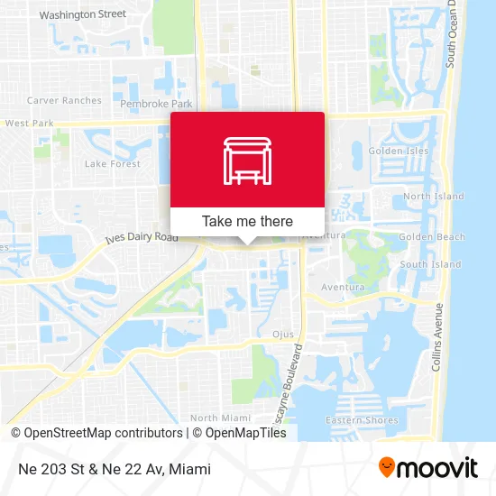 Ne 203 St & Ne 22 Av map